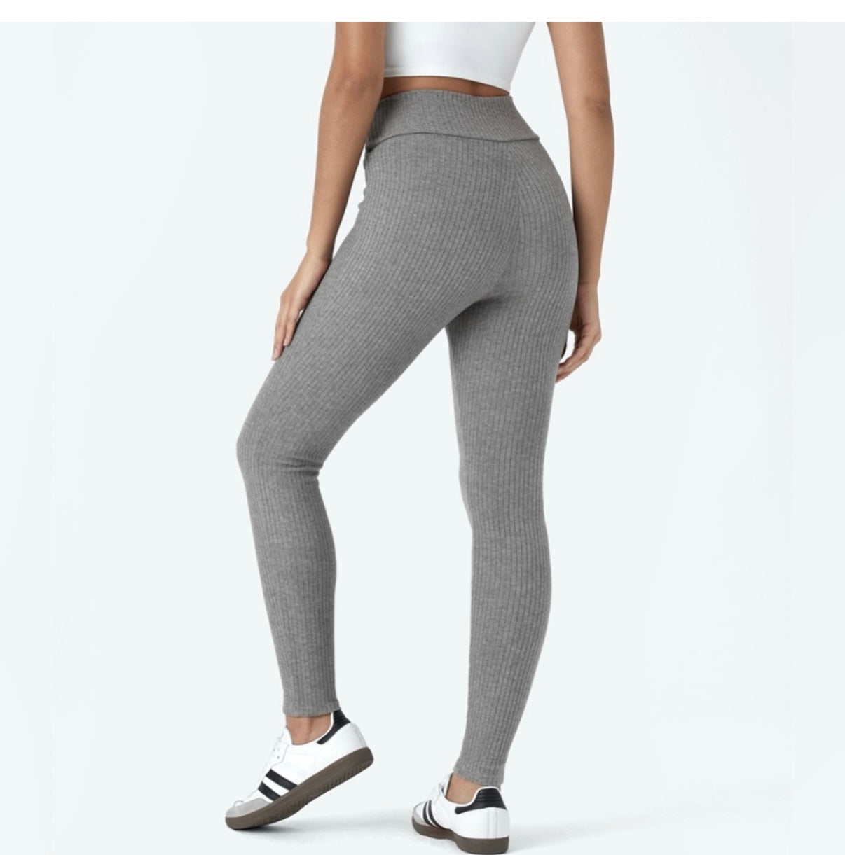 HALARA Crossover Knit Ribbed Legging Size Small