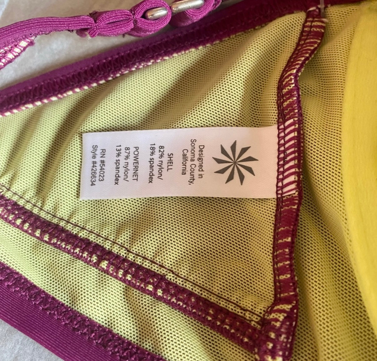 Athleta Sara Bikini Halter Top 36 D/DD