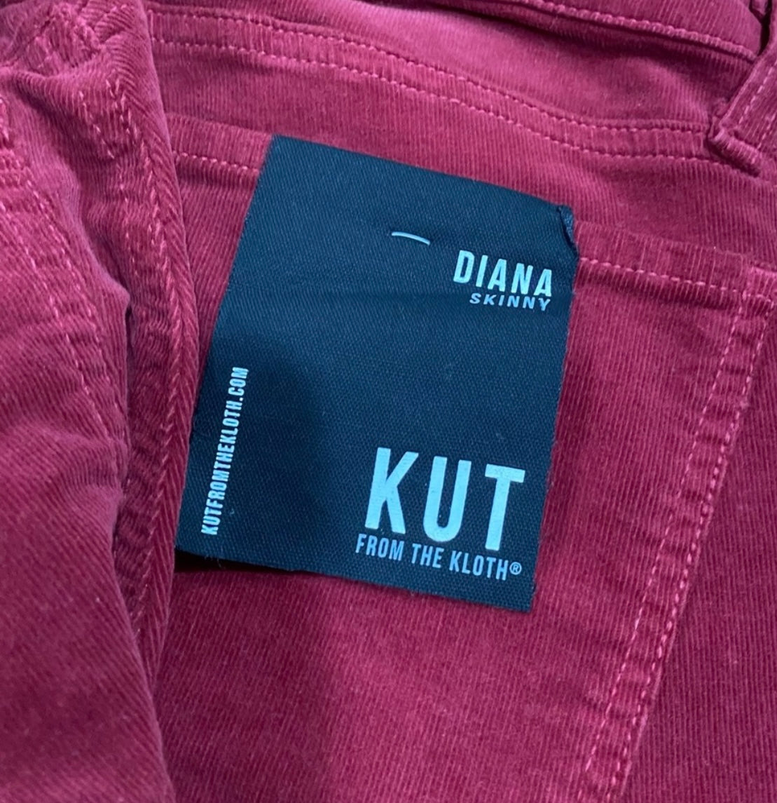 Kut from the Kloth Diana Skinny Cords Pants Size 2