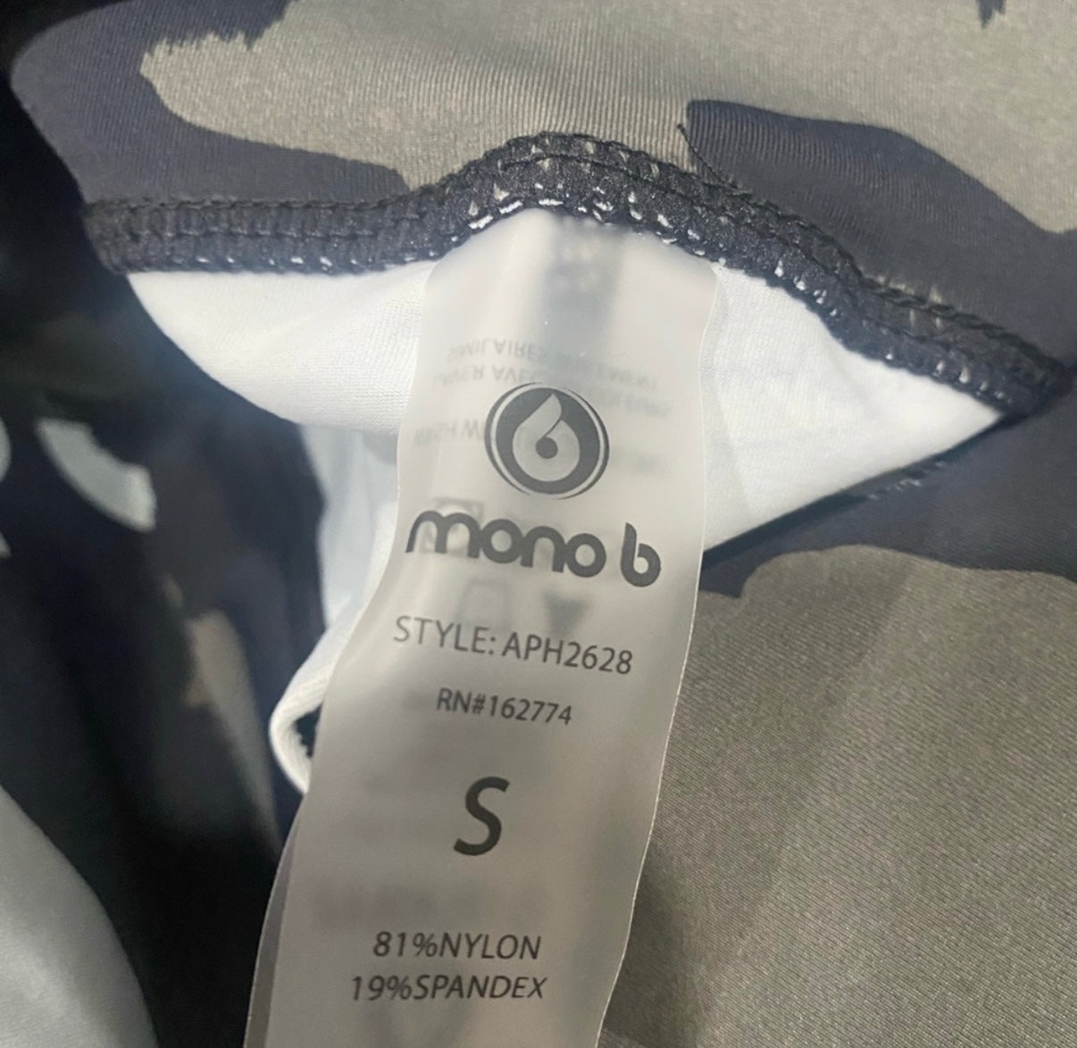 Mono B Camo Leggings Small New!