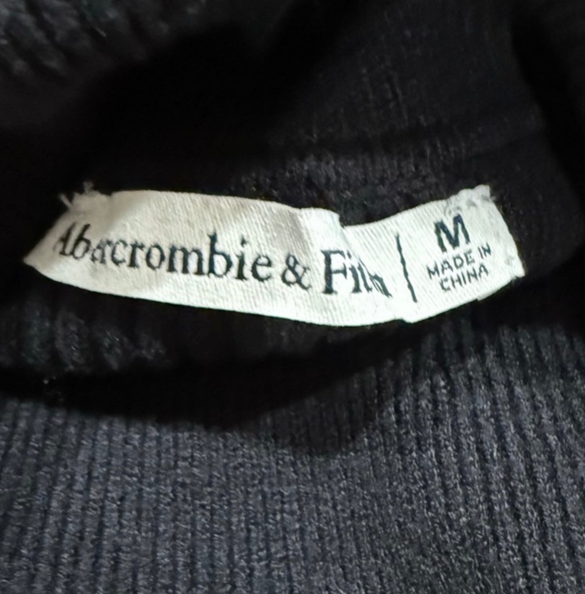 Abercrombie & Fitch Black Turtleneck Top M