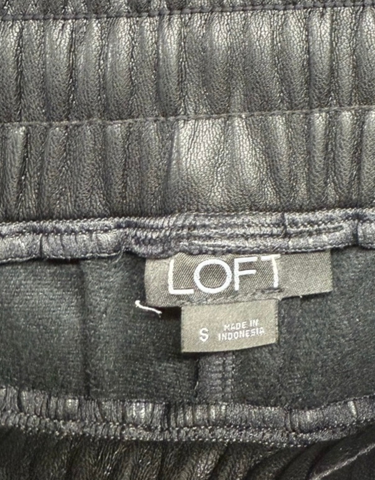 Loft Faux Black Leather Pants Small New