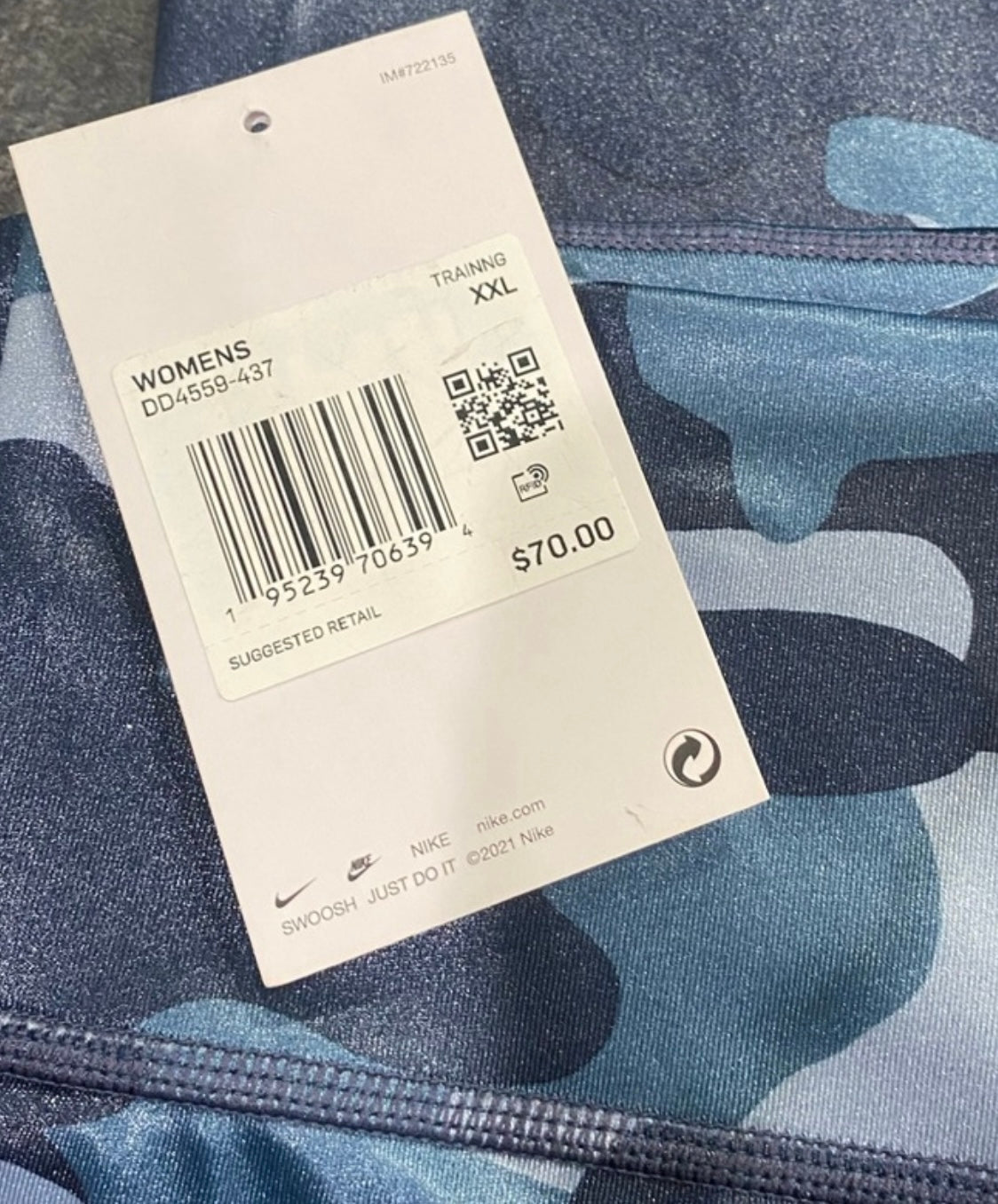 Nike Dri Fit Camo Legging XXL New!