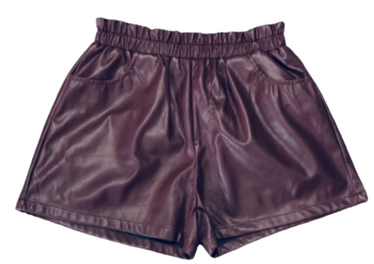 Vici Faux Leather Shorts Small