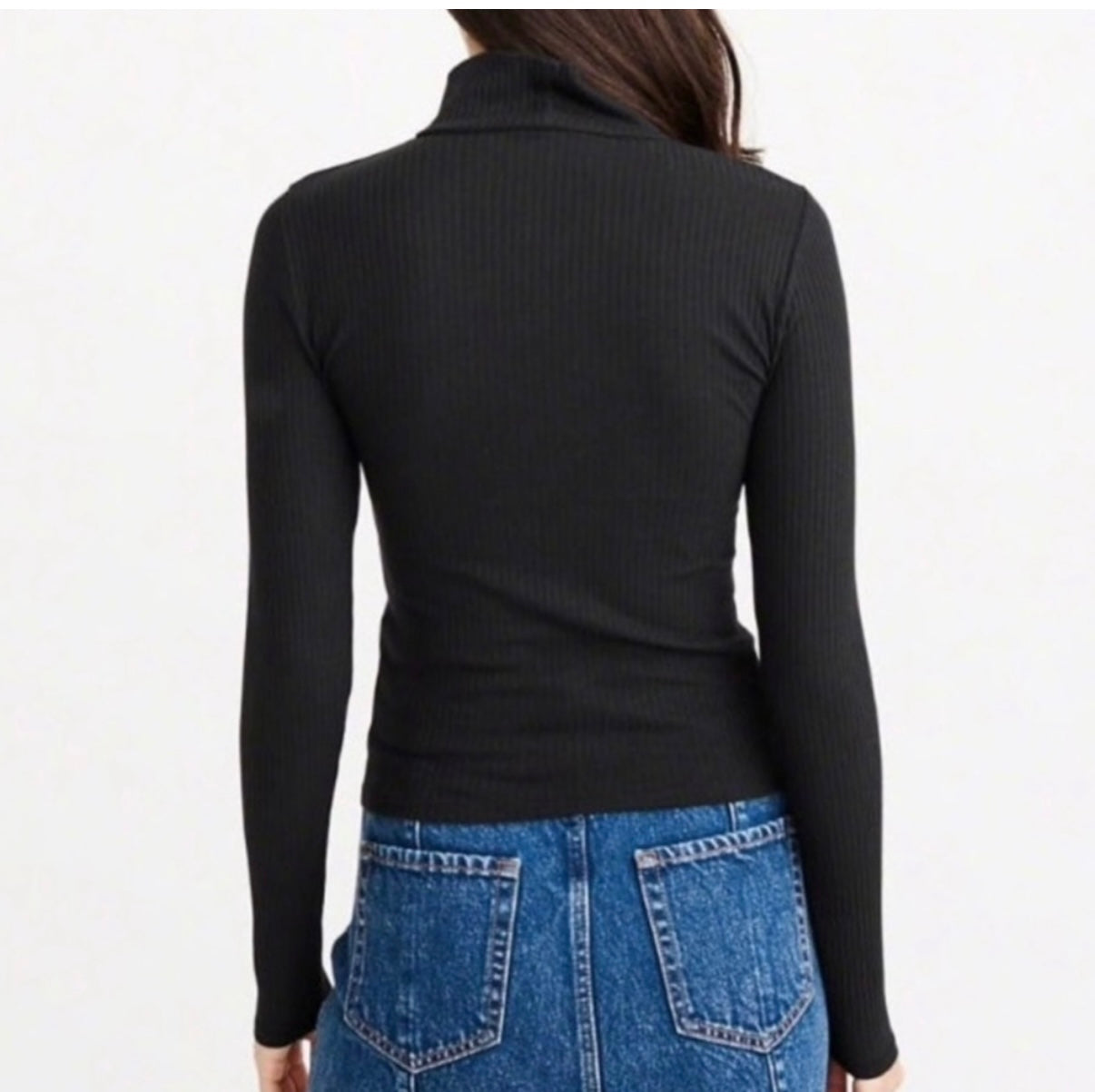 Abercrombie & Fitch Black Turtleneck Top M