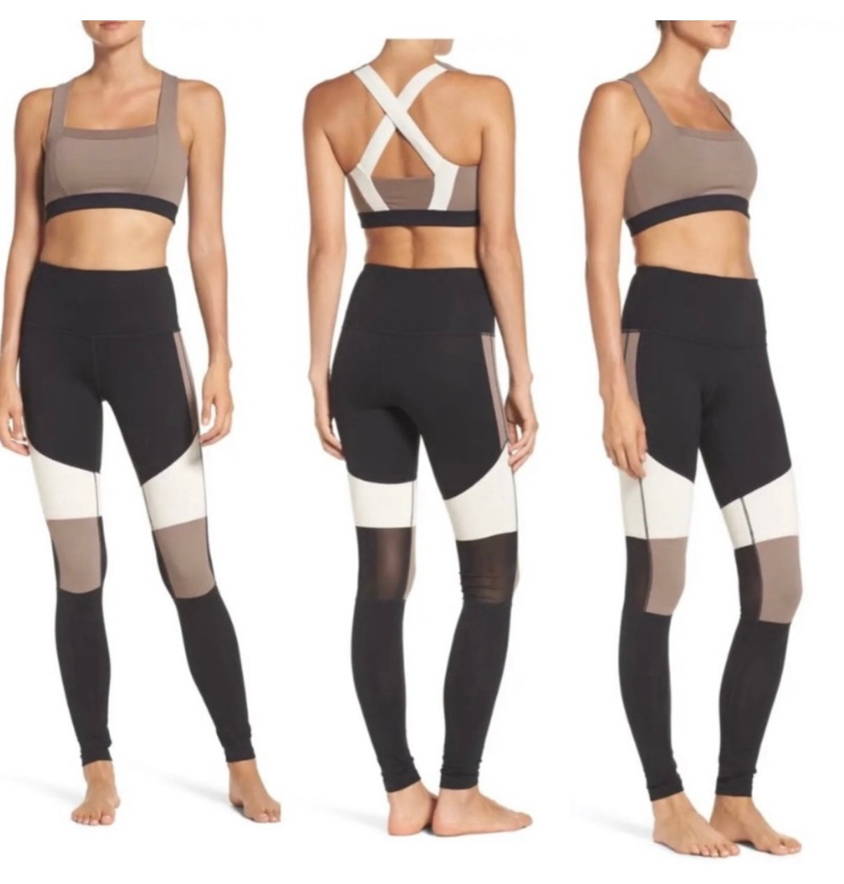 Zella Hi Rise Colorblock Legging Large