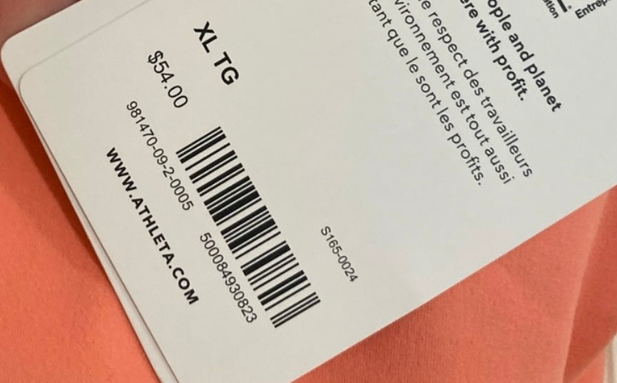 Athleta V Neck Elation Crop Top D/DD XL