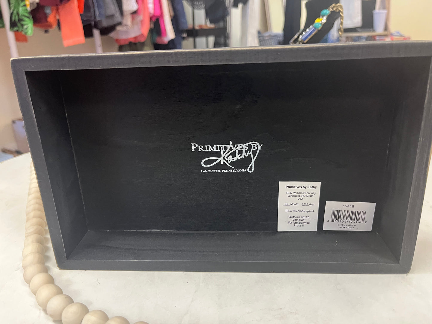 Alcohol over salad wooden sign