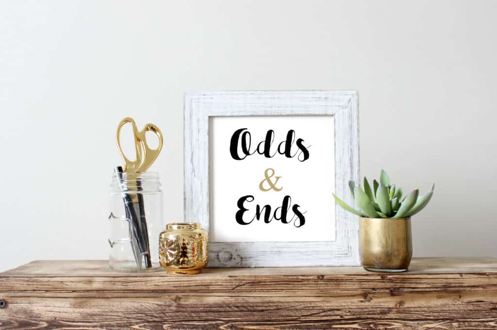 Odds and ends