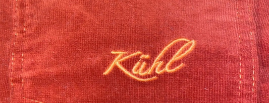 Kuhl Orange Corduroy Mini Skirt Size 2