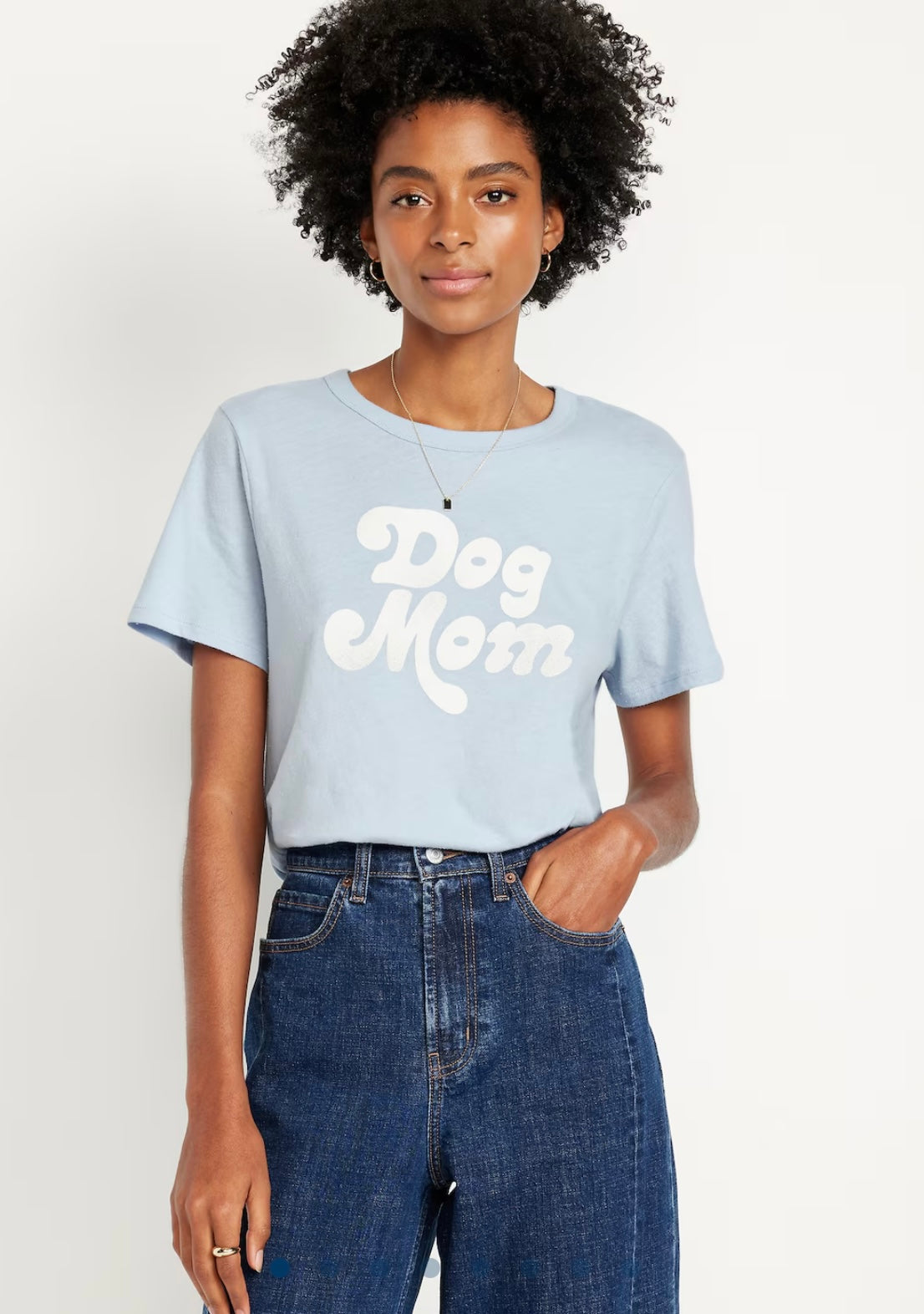 Dog Mom Blue Tee Shirt M, & XL