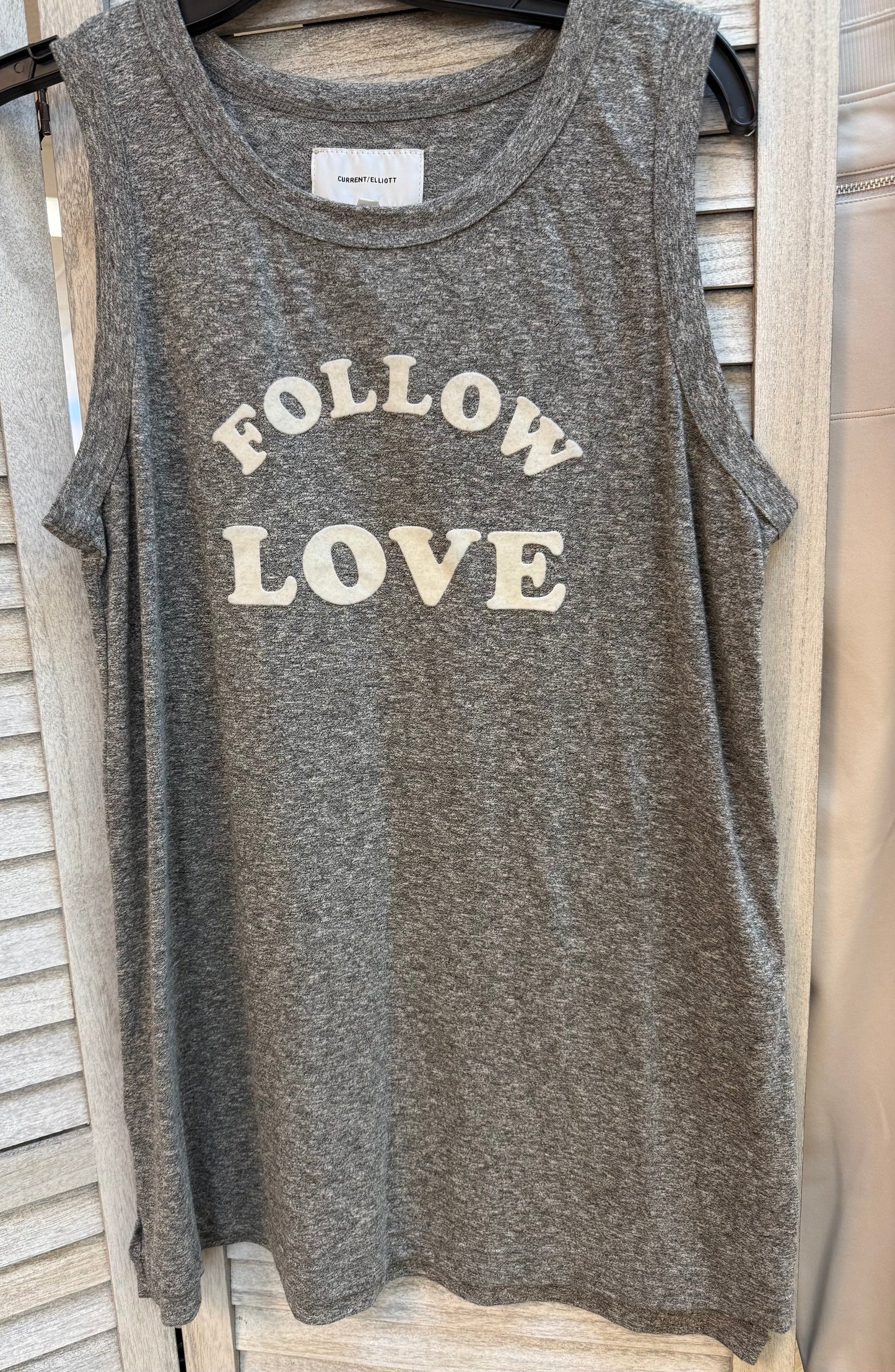 Current Elliot "Follow Love" Tank Top M