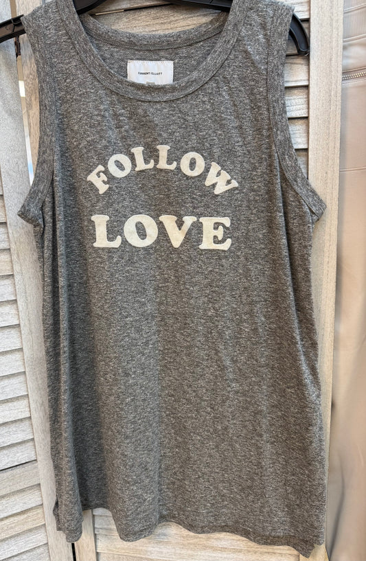 Current Elliot "Follow Love" Tank Top M