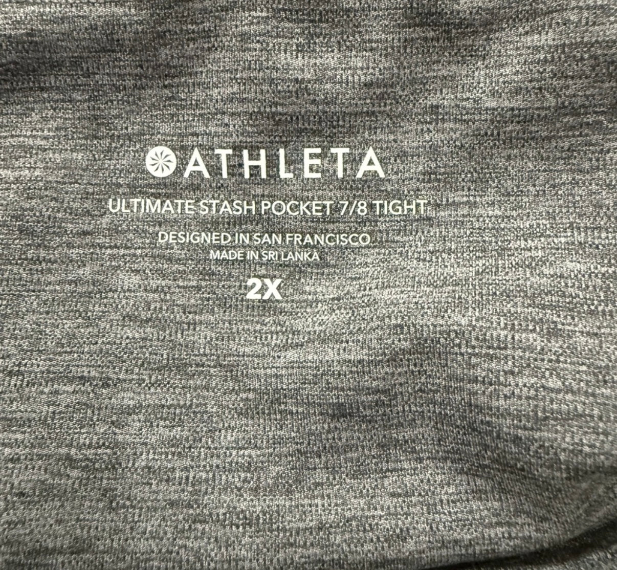 Athleta Ultimate Stash Pocket 7/8 Legging Size 2X