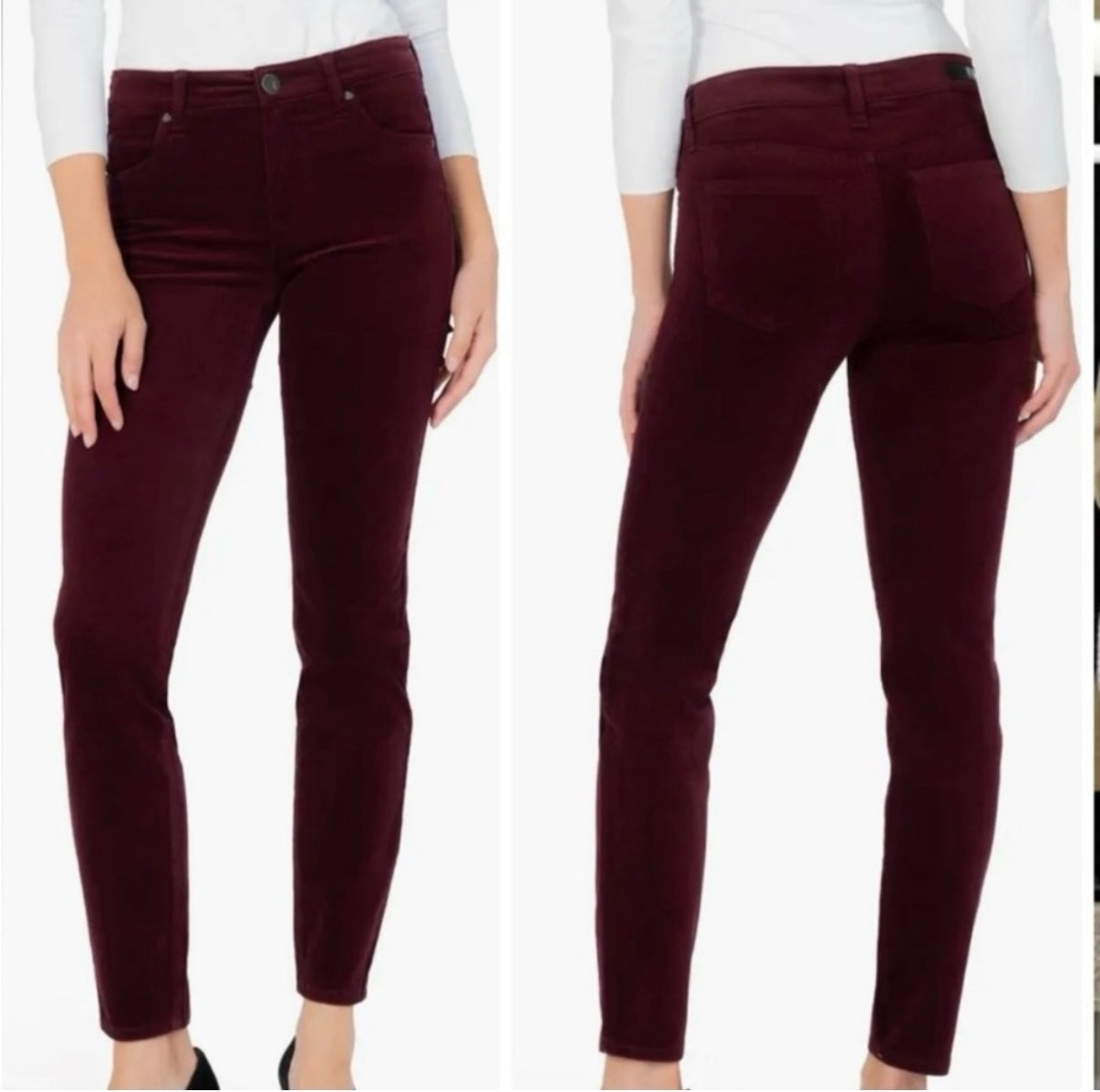 Kut from the Kloth Diana Skinny Cords Pants Size 2