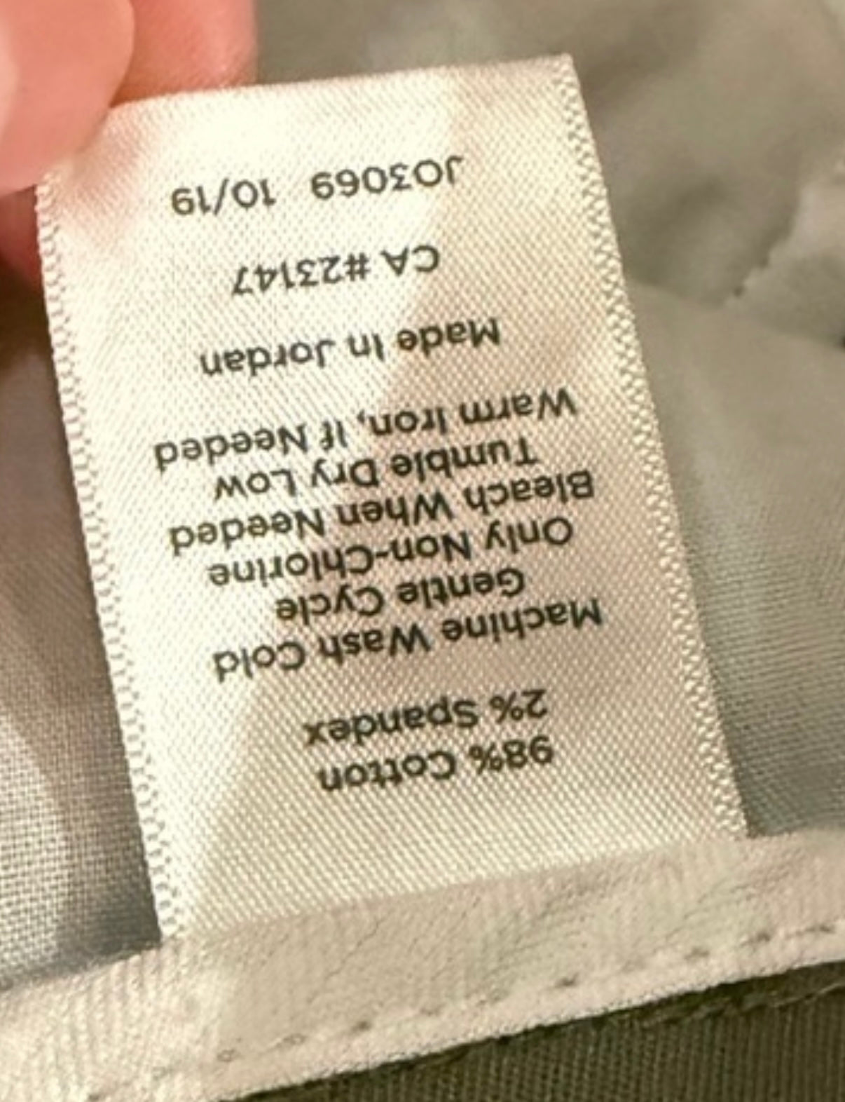 Talbots Straight Leg Chino Pant 16