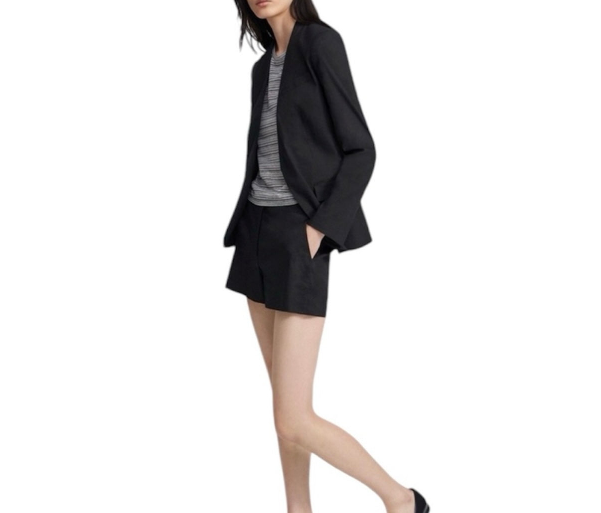 Theory Black Shorts Size 8