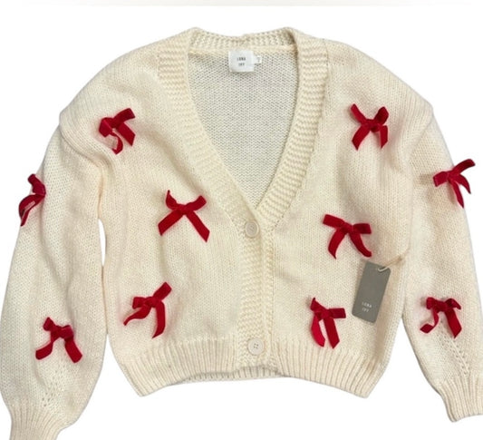 Luna Ivy Bow Sweater Small