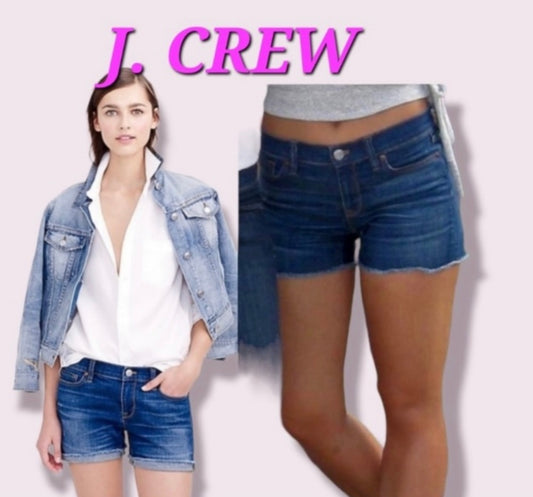 J.Crew Indigo Denim Shorts Size 24