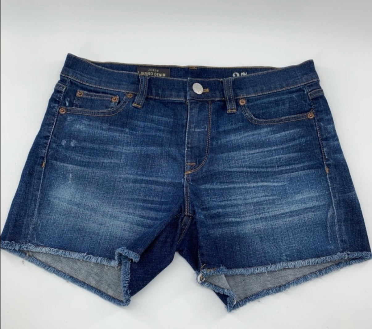 J.Crew Indigo Denim Shorts Size 24