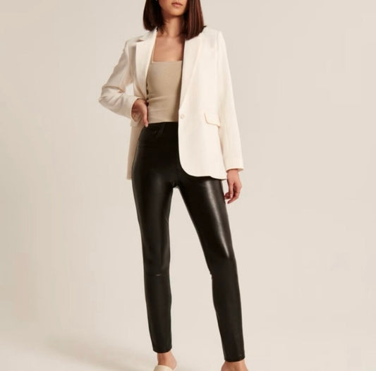 Abercrombie & Fitch Vegan Leather Pant XS