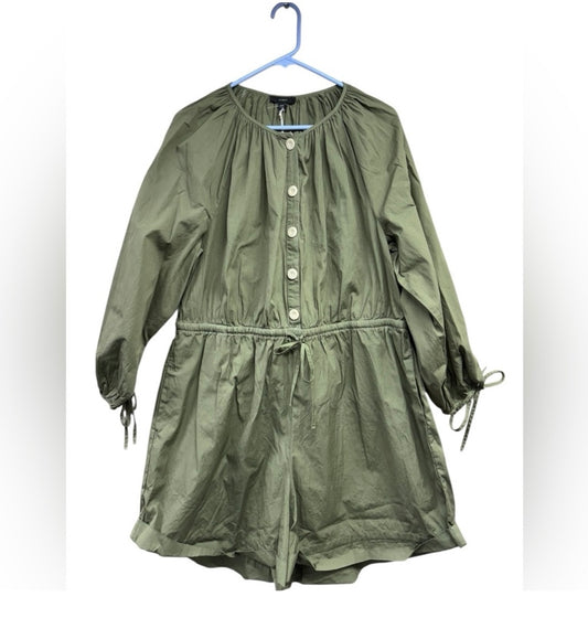 J.Crew Green Romper Size XXL New!