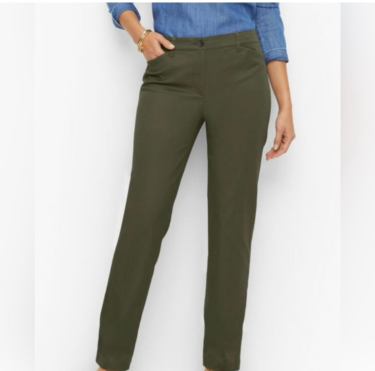 Talbots Straight Leg Chino Pant 16