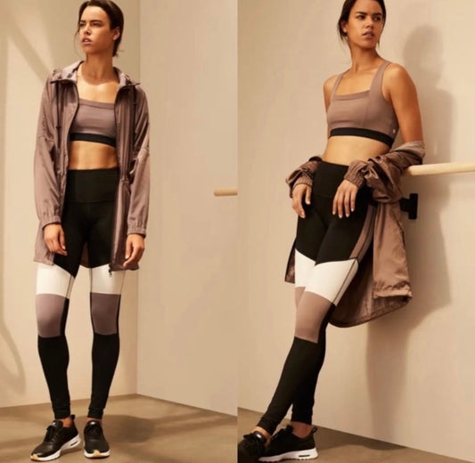 Zella Hi Rise Colorblock Legging Large